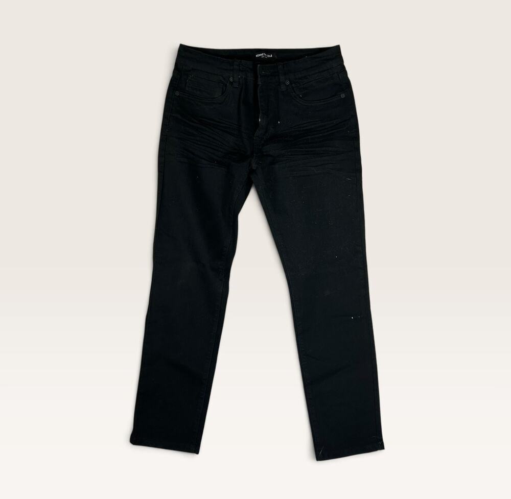 Kenneth Cole New York Straight Fit Black Jeans Men's 30x30
